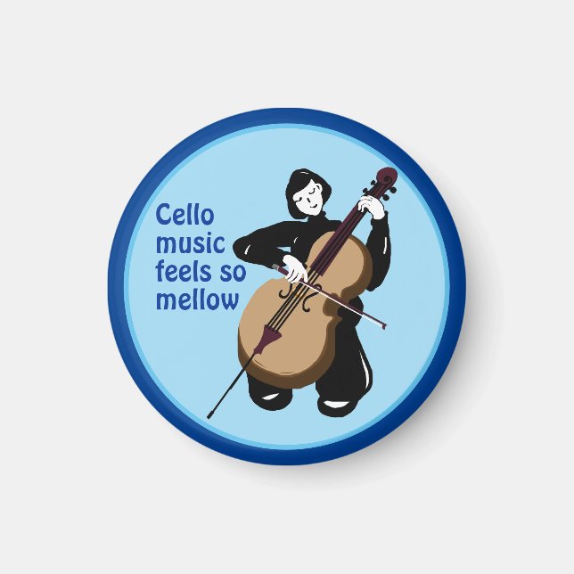 i love cello music magnet (Front)