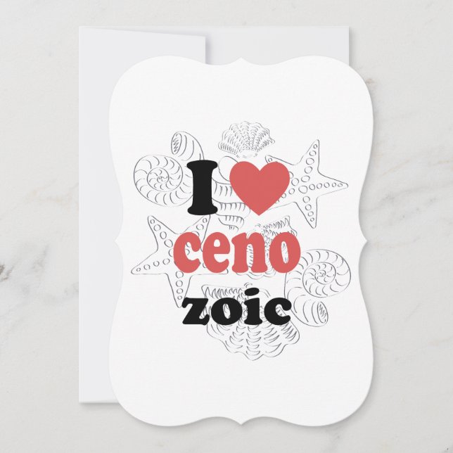 I love Cenozoic funny quote for scientists (Front)