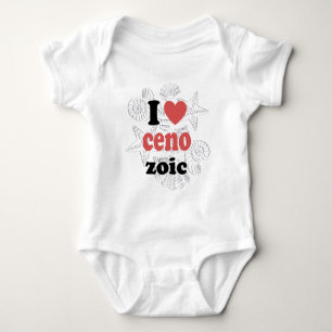 I love Cenozoic funny quote for scientists Baby Bodysuit
