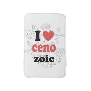 I love Cenozoic funny quote for scientists Bath Mat
