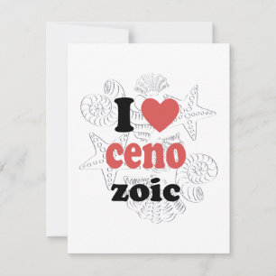 I love Cenozoic funny quote for scientists Card