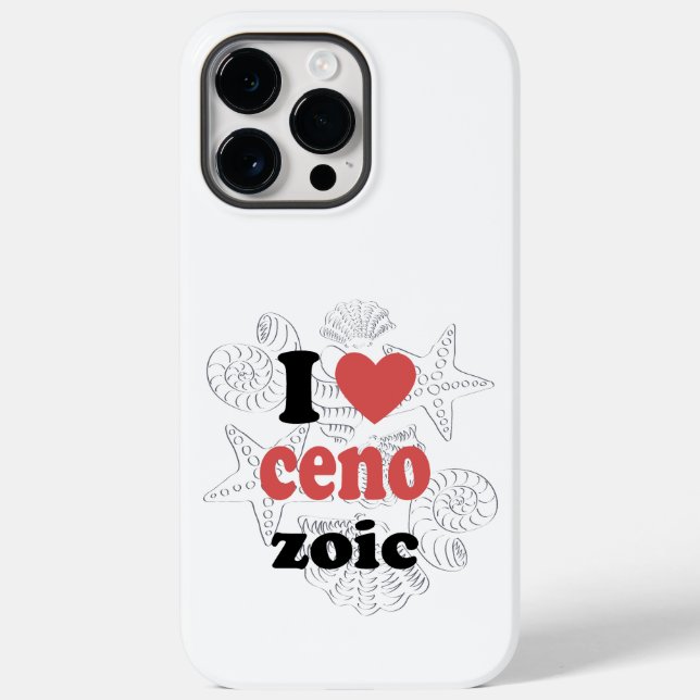 I love Cenozoic funny quote for scientists Case-Mate iPhone Case (Back)