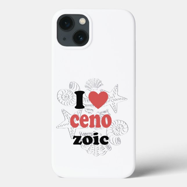 I love Cenozoic funny quote for scientists Case-Mate iPhone Case (Back)