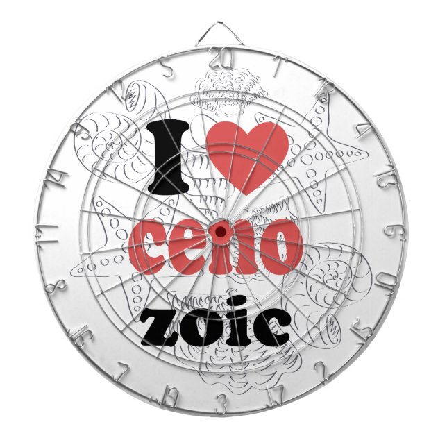 I love Cenozoic funny quote for scientists Dartboard (Front)