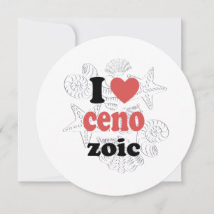 I love Cenozoic funny quote for scientists Holiday Card