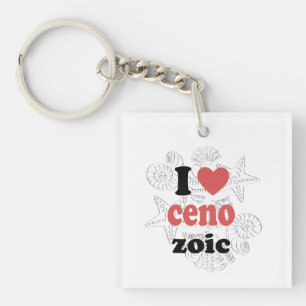I love Cenozoic funny quote for scientists Key Ring