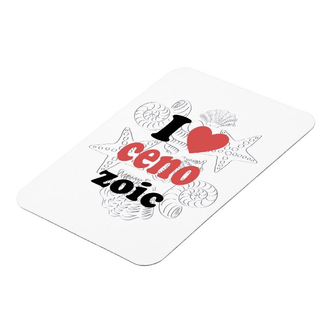 I love Cenozoic funny quote for scientists Magnet (Left Side)