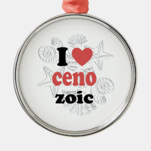 I love Cenozoic funny quote for scientists Metal Ornament