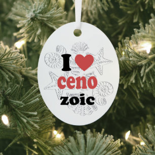 I love Cenozoic funny quote for scientists Metal Tree Decoration