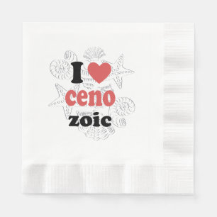 I love Cenozoic funny quote for scientists Napkin