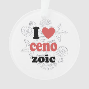 I love Cenozoic funny quote for scientists Ornament