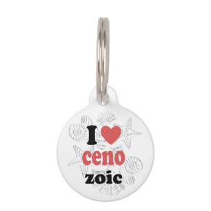 I love Cenozoic funny quote for scientists Pet Tag