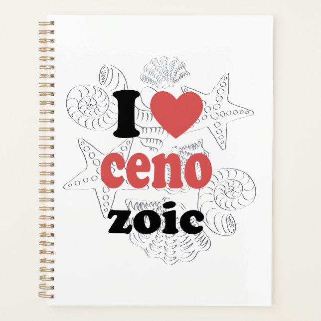 I love Cenozoic funny quote for scientists Planner (Front)
