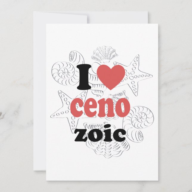 I love Cenozoic funny quote for scientists Save The Date (Front)