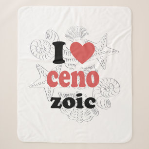 I love Cenozoic funny quote for scientists Sherpa Blanket