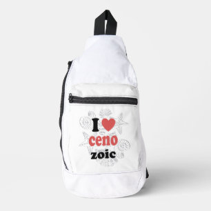 I love Cenozoic funny quote for scientists Sling Bag