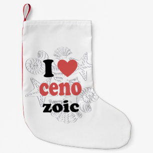 I love Cenozoic funny quote for scientists Small Christmas Stocking