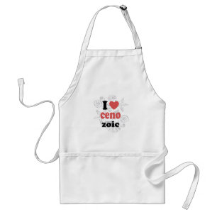 I love Cenozoic funny quote for scientists Standard Apron