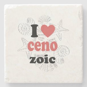 I love Cenozoic funny quote for scientists Stone Coaster