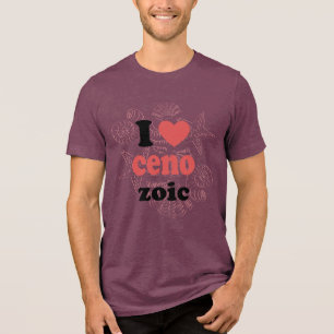I love Cenozoic funny quote for scientists Tri-Blend Shirt