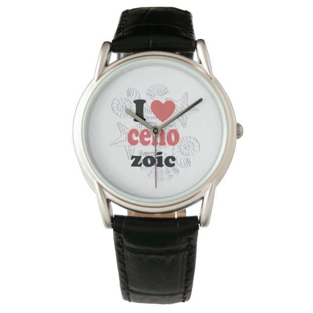 I love Cenozoic funny quote for scientists Watch (Front)