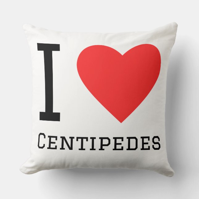 I love centipedes cushion (Front)