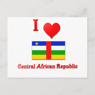 I Love Central African Republic Postcard