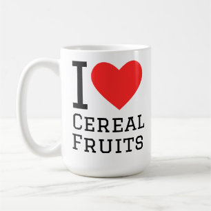 I love cereal fruits coffee mug