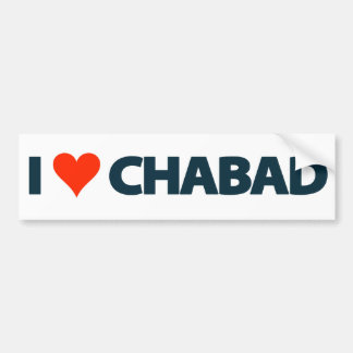 I LOVE CHABAD BUMPER STICKER