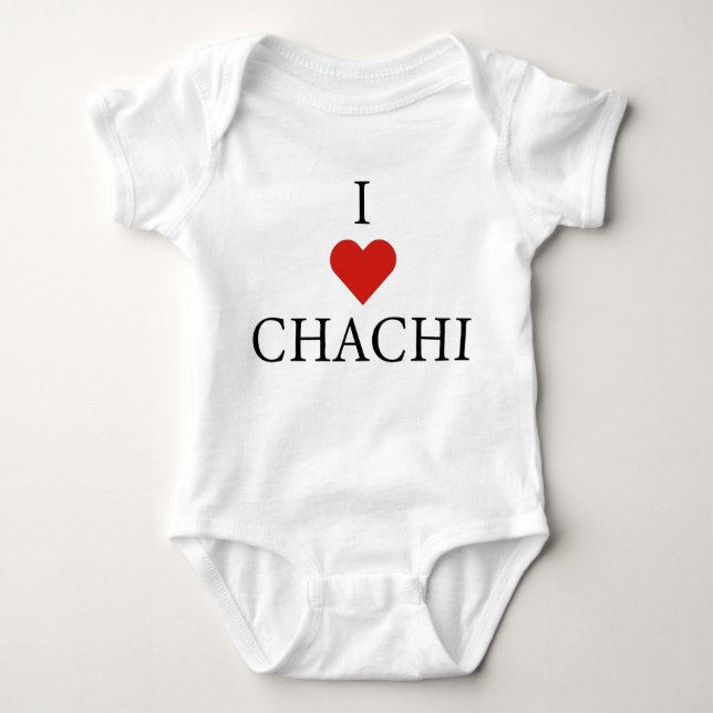 I LOVE CHACHI Baby Bodysuit (Front)