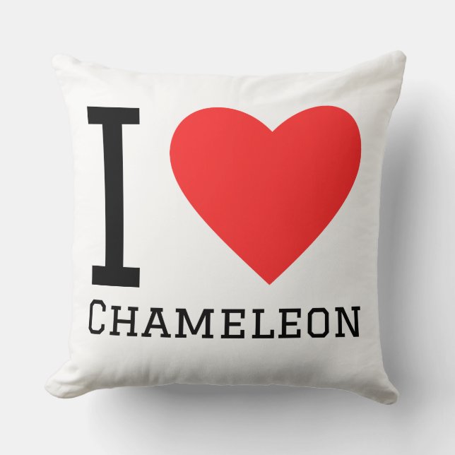 I love chameleon  cushion (Front)