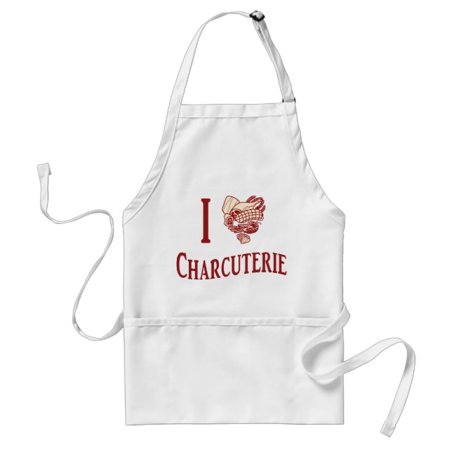I Love Charcuterie Standard Apron (Front)