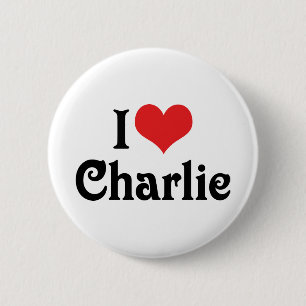 I Love Charlie 6 Cm Round Badge