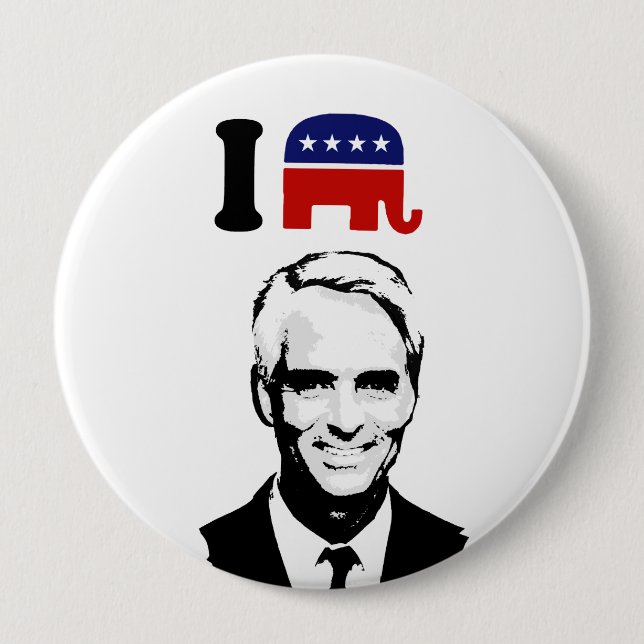 I Love Charlie Crist 10 Cm Round Badge (Front)