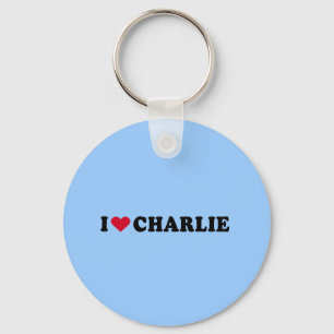 I LOVE CHARLIE KEY RING