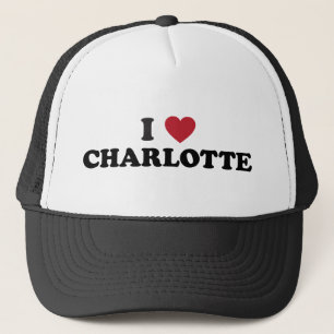 I Love Charlotte North Carolina Trucker Hat