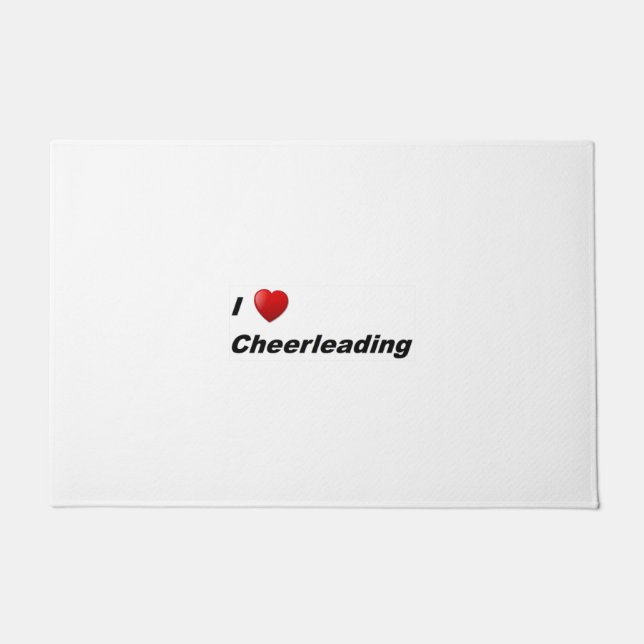 I Love Cheerleading Doormat (Front)