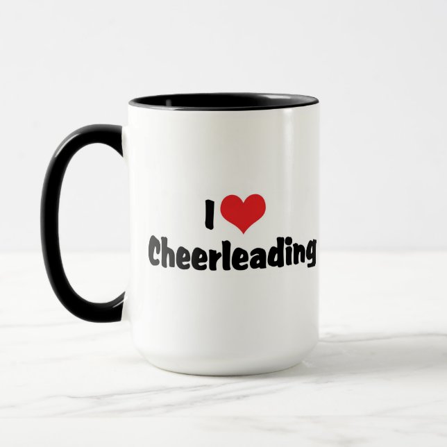 I Love Cheerleading Mug (Left)