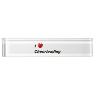 I Love Cheerleading Nameplate