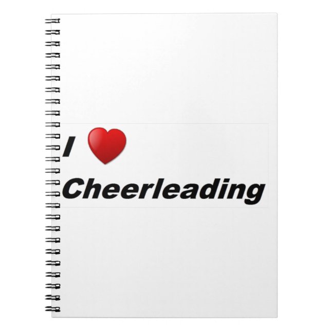 I Love Cheerleading Notebook (Front)