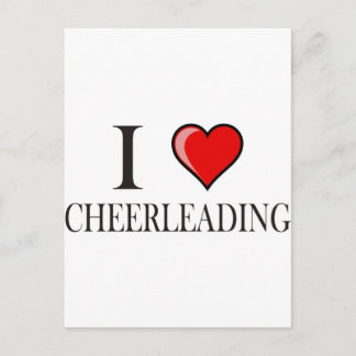 I love cheerleading postcard