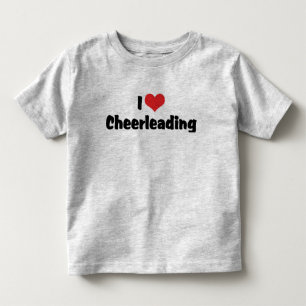 I Love Cheerleading Toddler T-Shirt