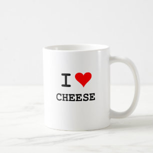 I love cheese (black lettering) coffee mug