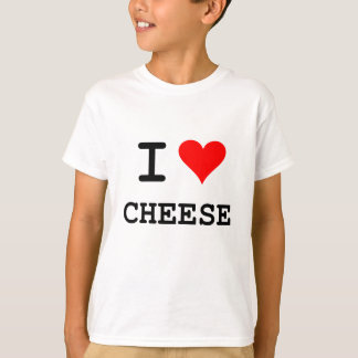 I love cheese (black lettering) T-Shirt