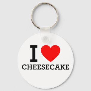 I Love Cheese Cake Key Ring