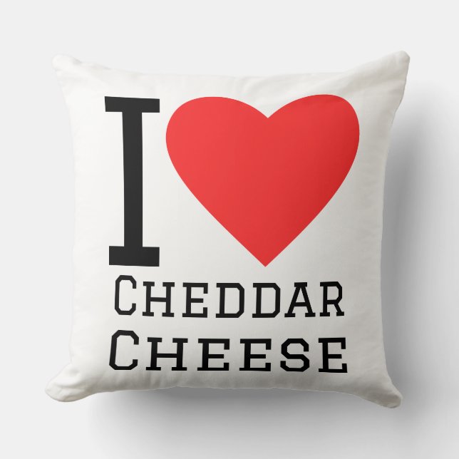 I love cheese cheddar cushion (Front)