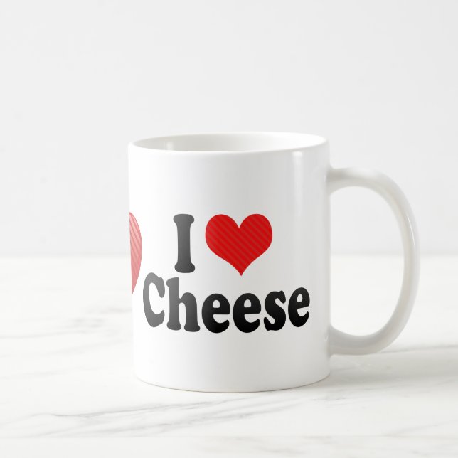 I Love Cheese Coffee Mug (Right)