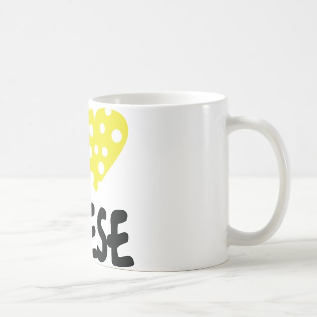 I love cheese icon coffee mug (Right)
