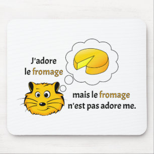 I love cheese mouse pad
