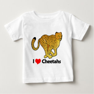 I Love Cheetahs Baby T-Shirt